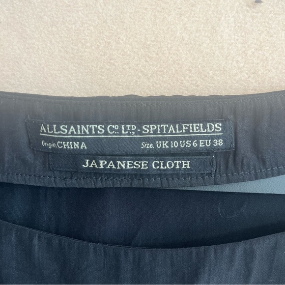 All Saints Black Mini Dress - Picture 3 of 15